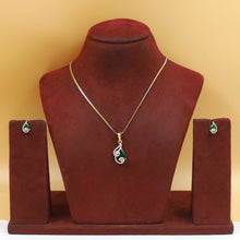 Light Zircon/AD Pendant Set 20150-08