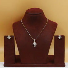 Light Zircon/AD Pendant Set 20144-08