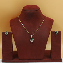 Light Zircon/AD Pendant Set 20144-08