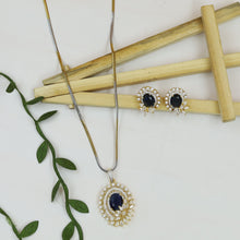 Light Zircon/AD Pendant Set 20157-08