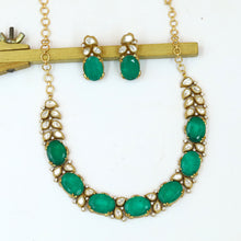 Sabyasachi Inspired Round Neck Kundan Necklace Set 18713-87