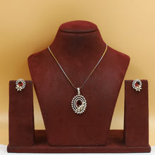 Light Zircon/AD Pendant Set 20157-08