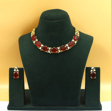 Sabyasachi Inspired Round Neck Kundan Necklace Set 18713-87
