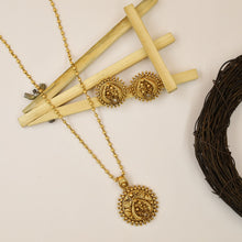 Antique Gold Plated Light Pendant Set 10062-28