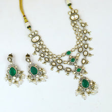 Round Neck Layered Kundan Necklace Set 18716-28