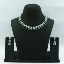 Silver Polish Zircon/AD Necklace Set 6764-69