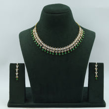 Round Neck Zircon/AD Necklace Set 7327-68