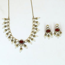 Round Neck Kundan Necklace Set 18838-28