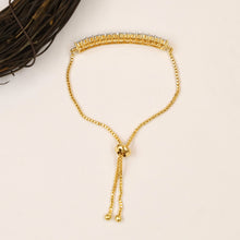 Zircon/AD Adjustable Bracelet 20127-08