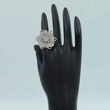 Zircon/AD Rose Gold Ring 14025-1116