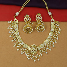 Round Neck Jadau Necklace Set 15979-65