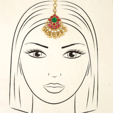 Moissanite Sabya Inspired Kundan Maang Tikka 19109-87