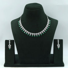 Green Zircon/AD Necklace Set