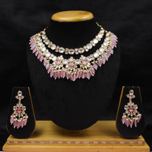 Round Neck Kundan Necklace Set 10166-28