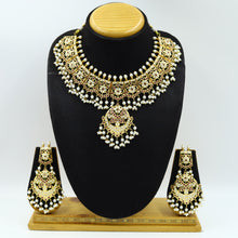Round Neck Jadau Necklace Set 7775-65