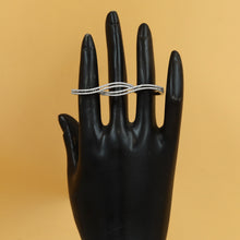 Zircon/AD Tripple Finger Ring 20203-08