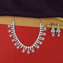 Round Neck Zircon/AD Necklace Set 6205-08