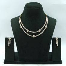 Round Neck Zircon/AD Necklace Set 6220-08