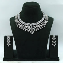 Round Neck Zircon/AD Necklace Set 6223-08