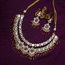 Round Neck Kundan Necklace Set 10166-28