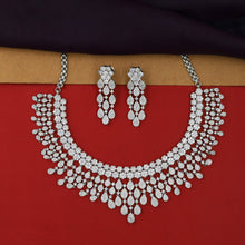 Round Neck Zircon/AD Necklace Set 6223-08