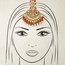 Mint Green Kundan Maang Tikka 18838-6020
