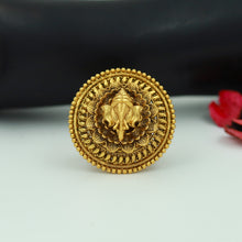 Antique Gold Finish Ring 10314-28