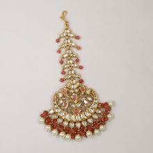 Mint Green Kundan Maang Tikka 18838-6020