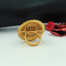 Antique Gold Finish Ring 10314-28