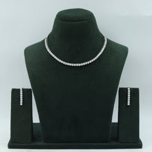Round Neck Zircon/AD Necklace Set 8582-08