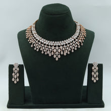 Round Neck Zircon/AD Necklace Set 6223-08