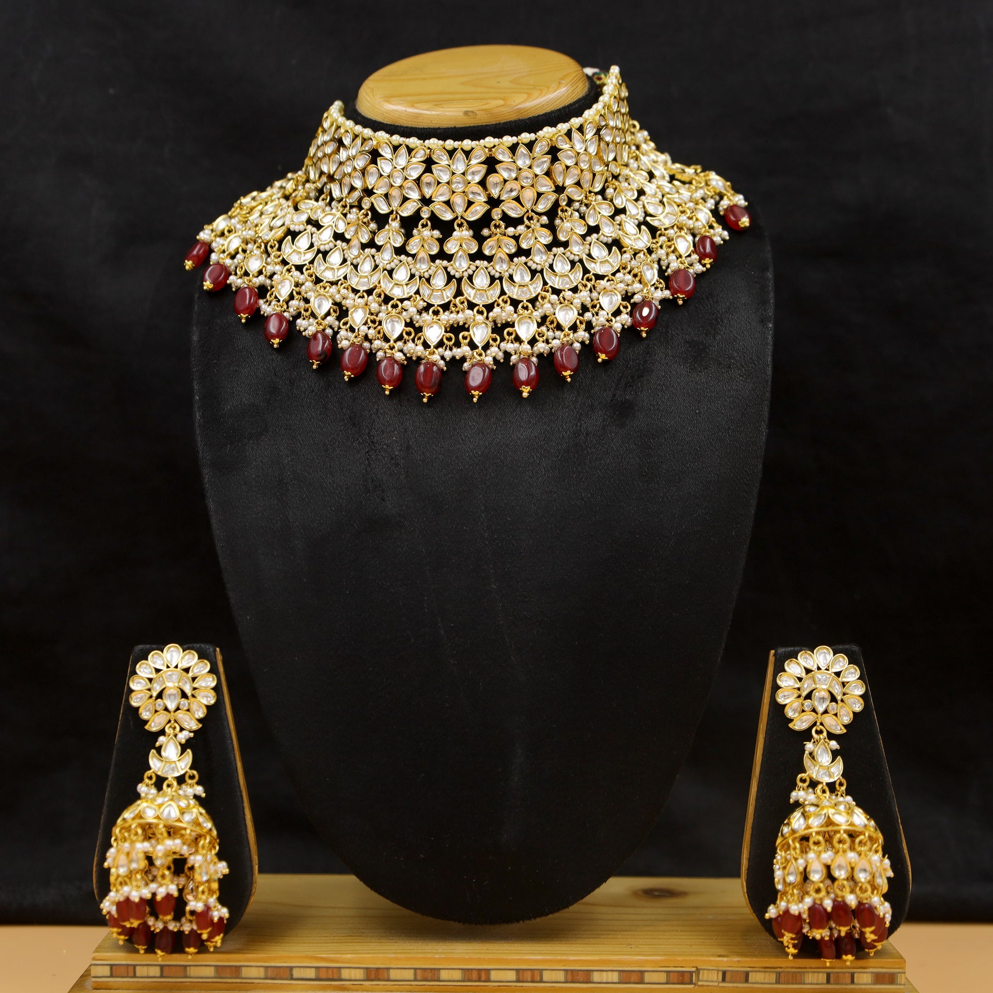 Choker Kundan Necklace Set 10155-28