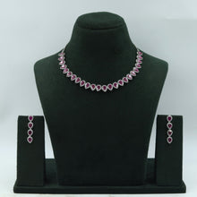 Round Neck Zircon/AD Necklace Set 7355-34