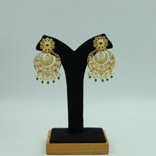 Mint Green Ruby Kundan Chandbali 7505-1016