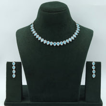Round Neck Zircon/AD Necklace Set 7355-34