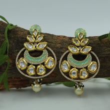 Mint Green Kundan Earring 8864-2935