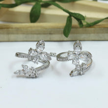 Zircon/AD Double Finger Ring 20207-08