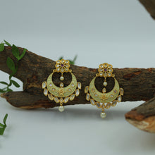 Mint Ruby Kundan Earring -4222-8287