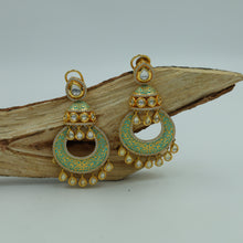 Mint Green Kundan Earring 9041-3296