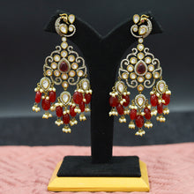 Antique Gold Plated Choker Kundan Necklace Set 11900-69