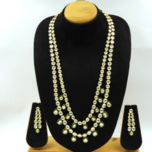 Long Neck Kundan Necklace Set 12184-28