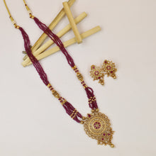 Gold Look Pendant Set 1555-28