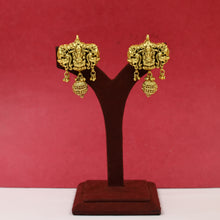 Antique Gold Finish Temple Pendant Set 3458-7523