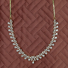 Round Neck Zircon/AD Necklace Set 11903-69