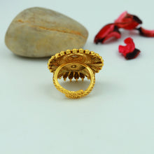 Antique Gold Finish Ring 12239-28