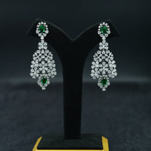 Round Neck Layered Zircon/AD Necklace Set 11906-69
