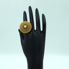 Antique Gold Finish Ring 12239-28