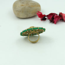 Antique Gold Finish Ring 4005-28