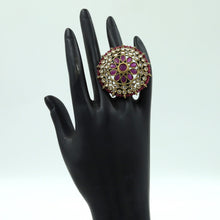 Antique Gold Finish Ring 4005-28