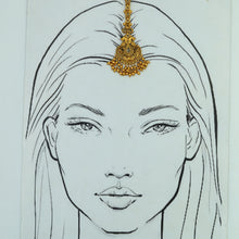 Gold Maang Tikka 7913-1668